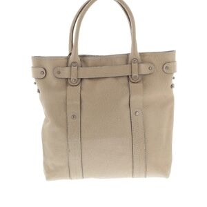 Salvatore Ferragamo Taupe Leather Handbag